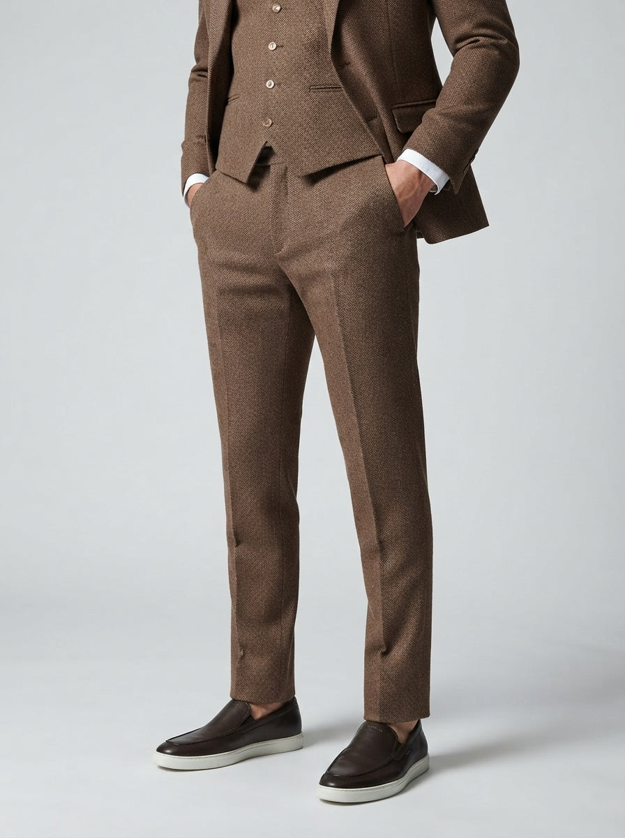 The Fairholme Three Piece Suit in Brown
