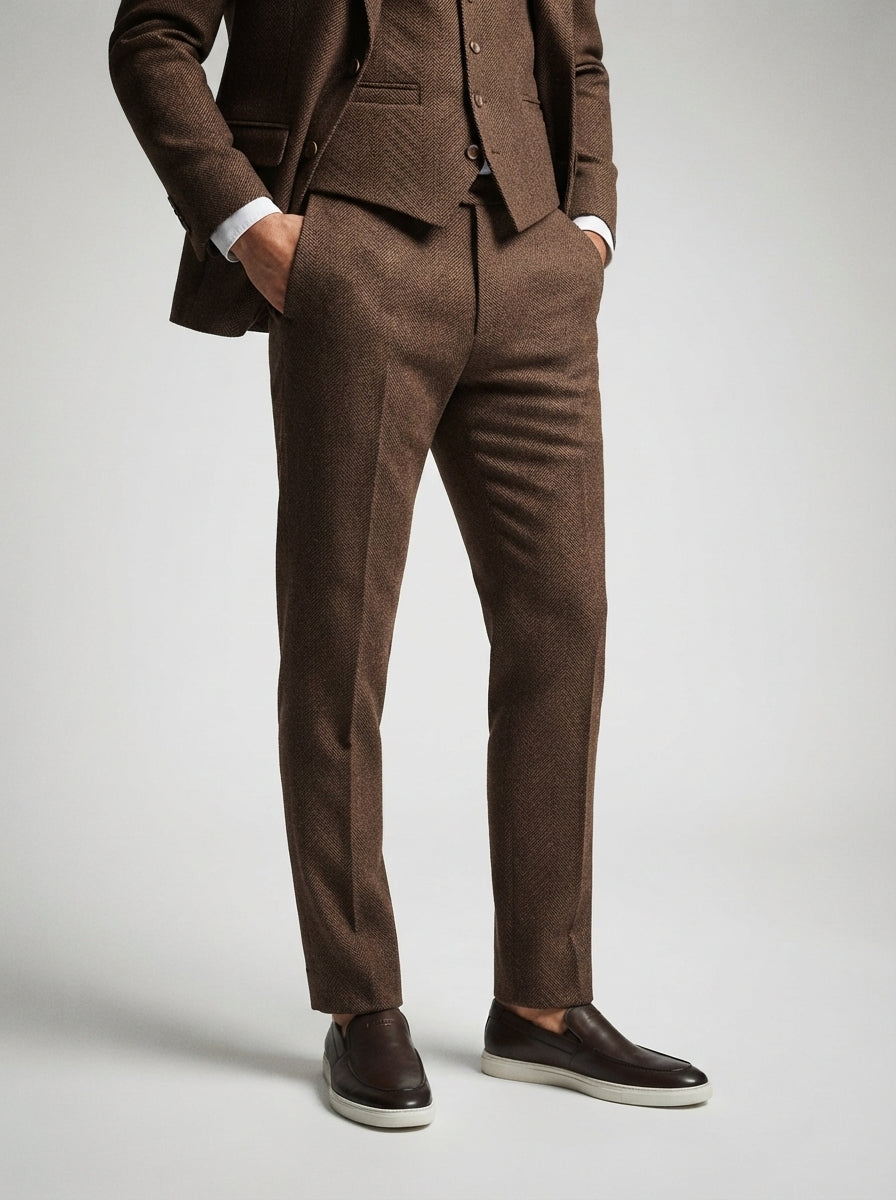 The Fairholme Three Piece Suit in Brown