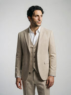 The Fairholme Three Piece Suit in Beige