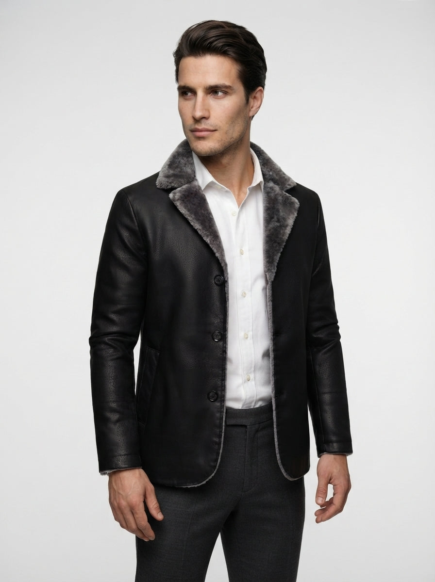 The Brackenridge Lined Blazer in Black