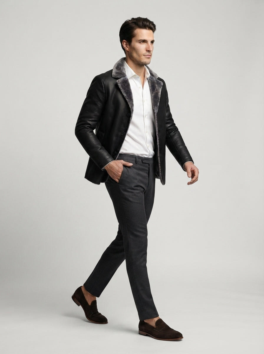 The Brackenridge Lined Blazer in Black