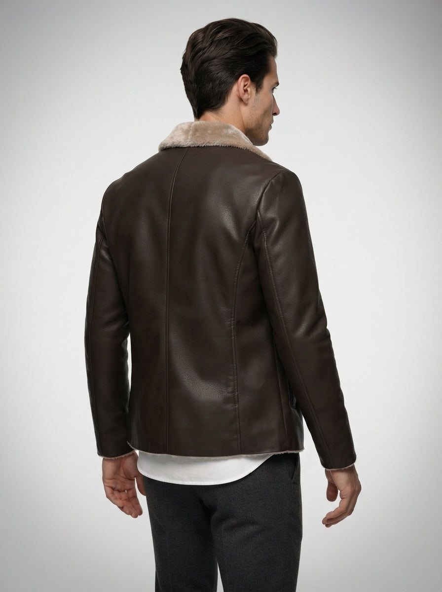 The Brackenridge Lined Blazer in Brown