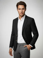 The Marlowe Notch Blazer in Black