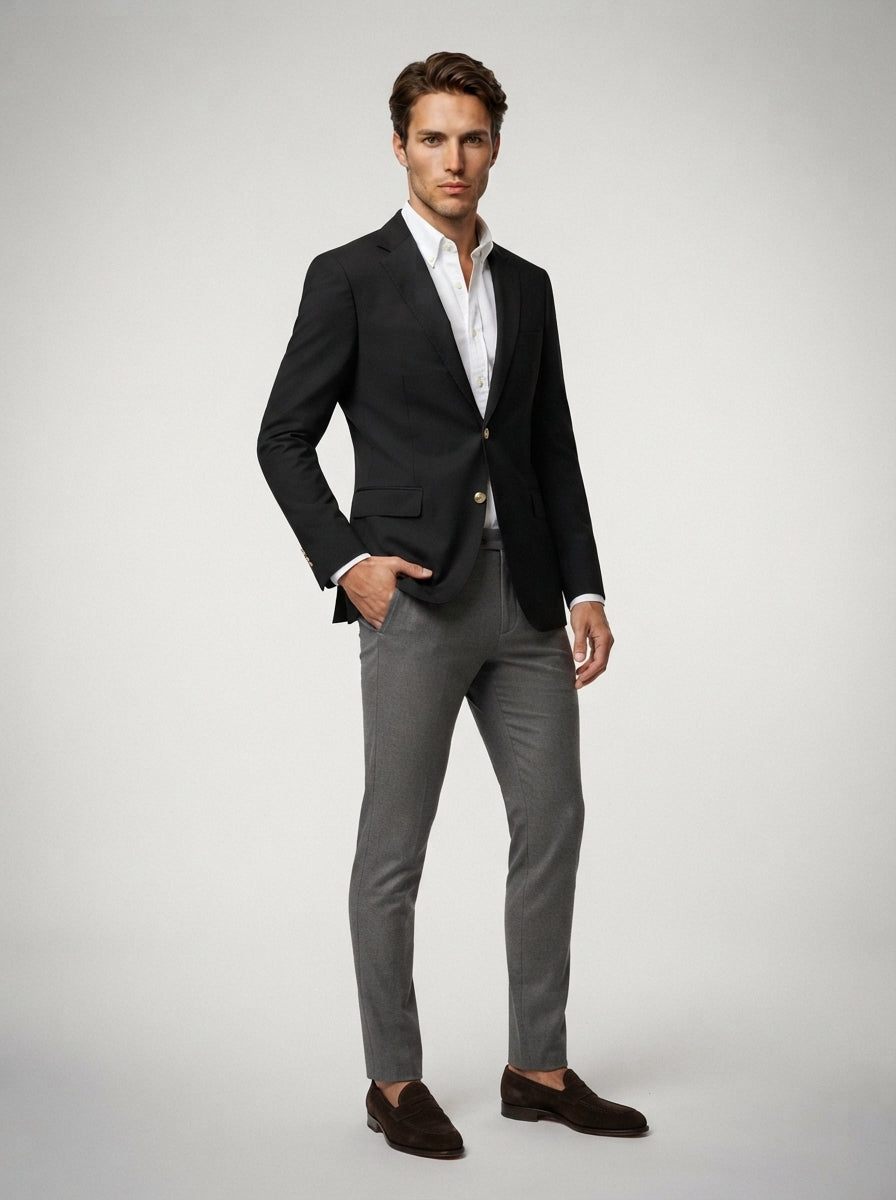 The Marlowe Notch Blazer in Black