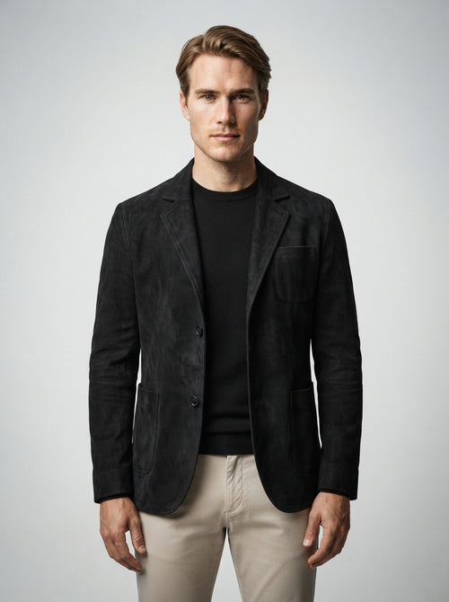 The Wingrave Patch Blazer in Black