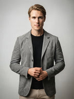 The Wingrave Patch Blazer in Gray
