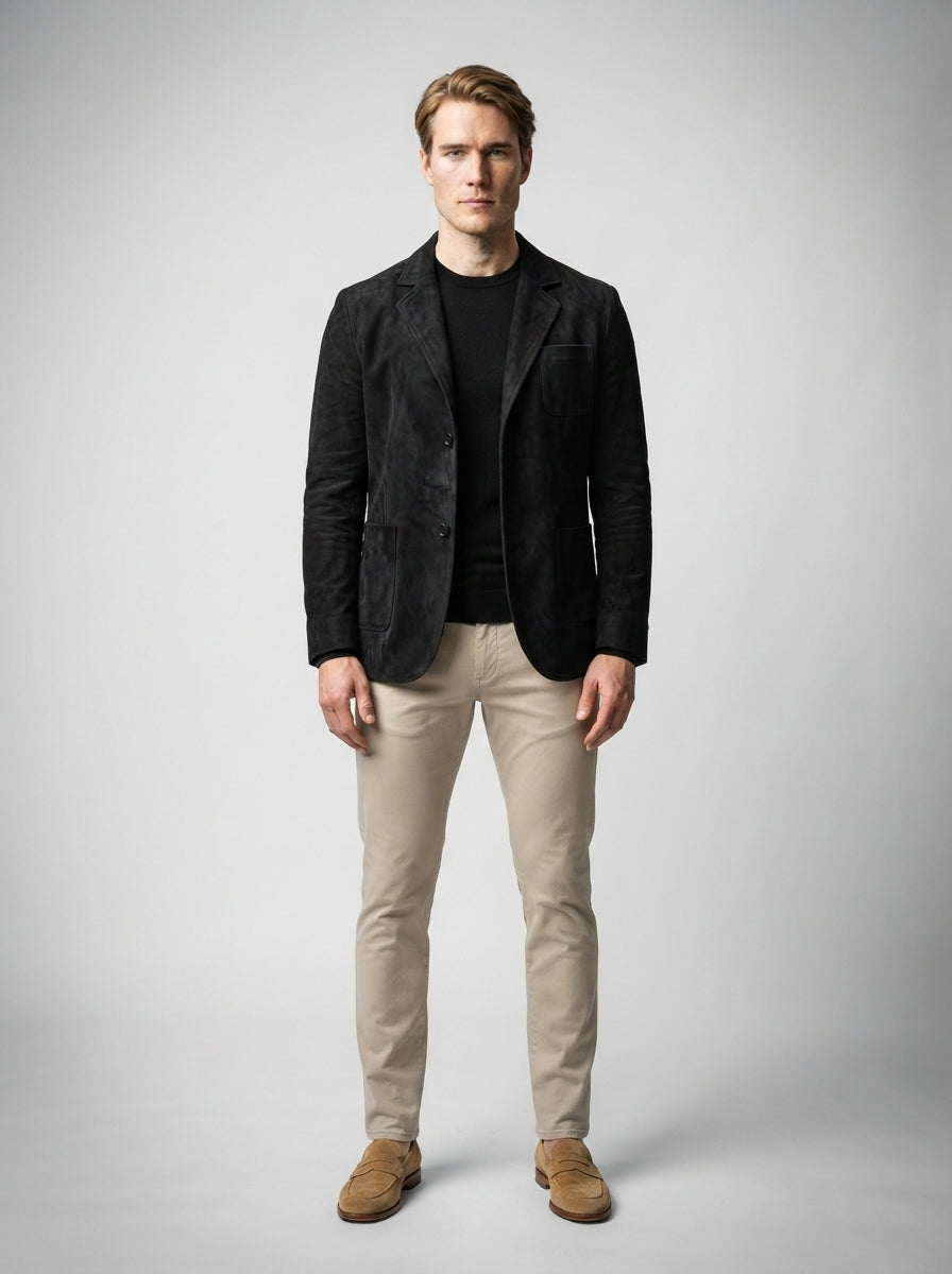 The Wingrave Patch Blazer in Black