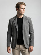 The Wingrave Patch Blazer in Gray