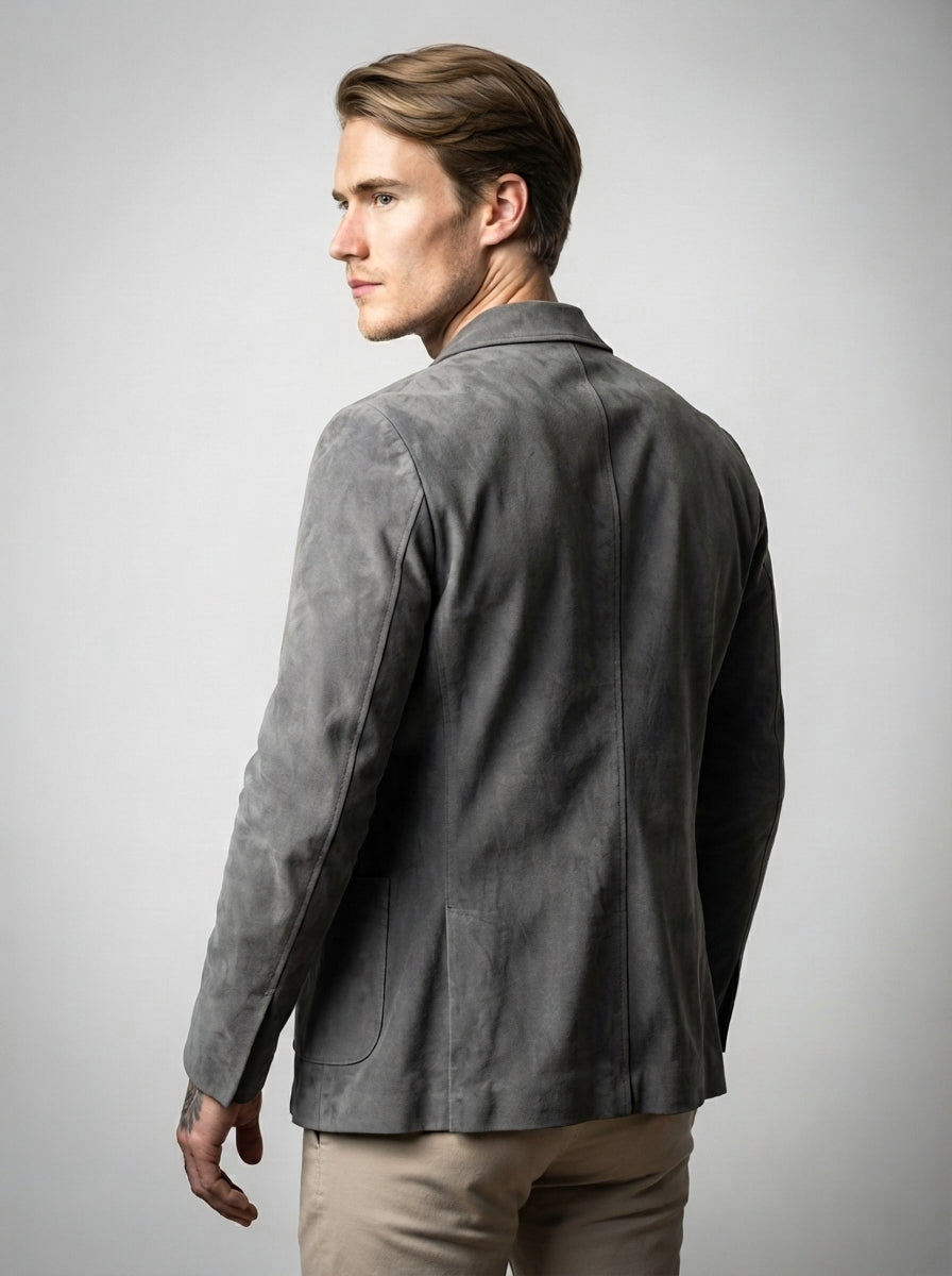 The Wingrave Patch Blazer in Gray