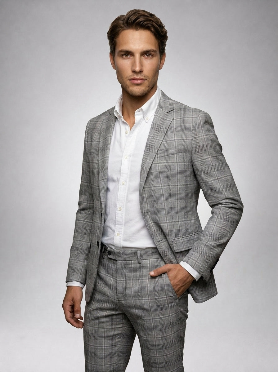 Gray Plaid / S, Gray Plaid / M, Gray Plaid / L, Gray Plaid / XL, Gray Plaid / 2XL,