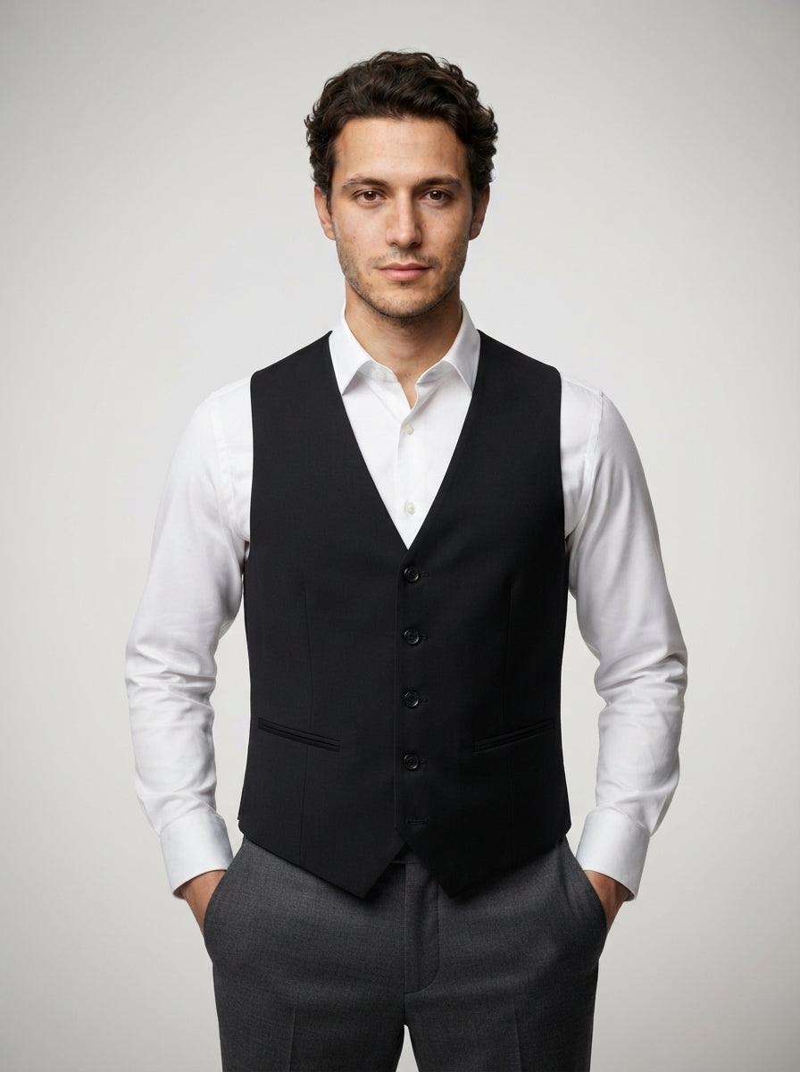 The Denbury Suit Vest in Black