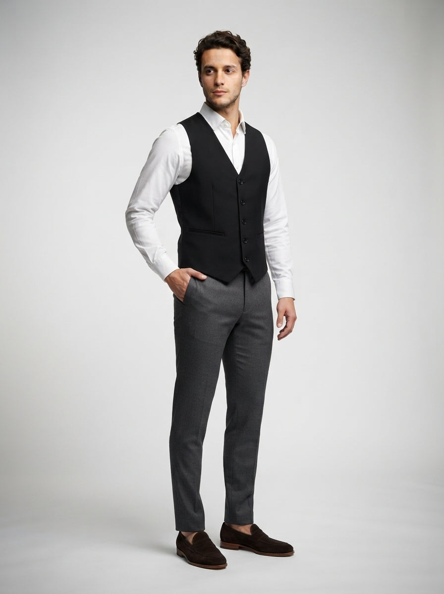 The Denbury Suit Vest in Black