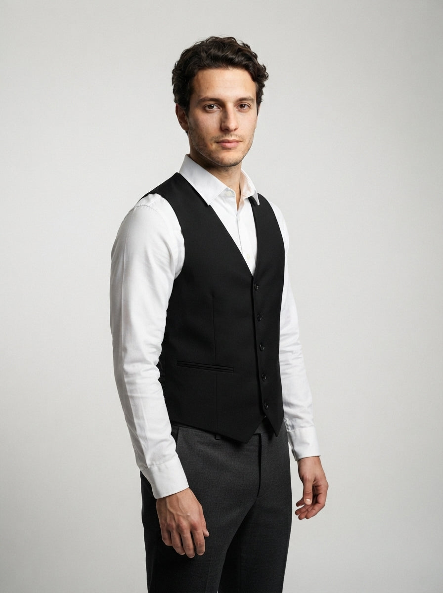 The Denbury Suit Vest in Black