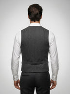 The Foxbury Flap Pocket Vest in Gray