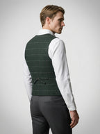 The Thoresby Lapel Vest in Green