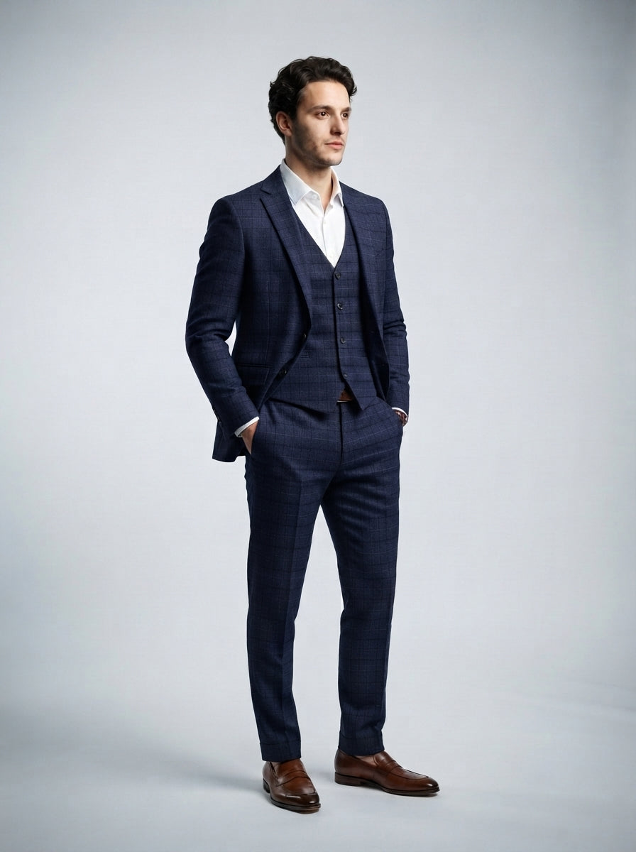 The Ambleside Three Piece Suit in Navy