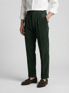The Ashcombe Cord Pleat in Green
