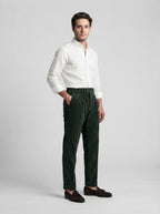 The Ashcombe Cord Pleat in Green