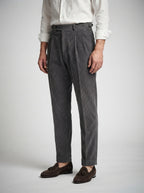 The Ashcombe Cord Pleat in Gray