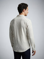 The Corbridge Crinkle Shirt in Cream
