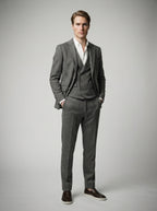 The Barrowden Three Piece Suit in Gray