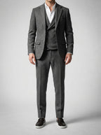 The Barrowden Three Piece Suit in Gray