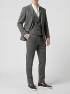 The Barrowden Three Piece Suit in Gray