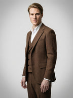 The Barrowden Three Piece Suit in Brown