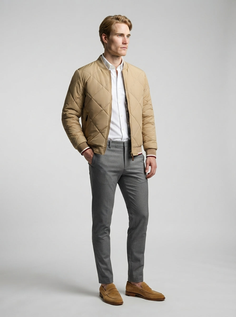 The Cranmere Aviator Quilt in Tan