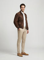 The Kirkstall Bomber Jacket in Brown