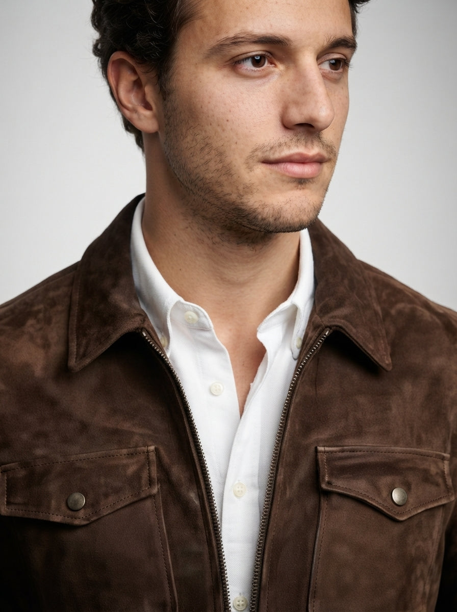 The Kirkstall Bomber Jacket in Brown