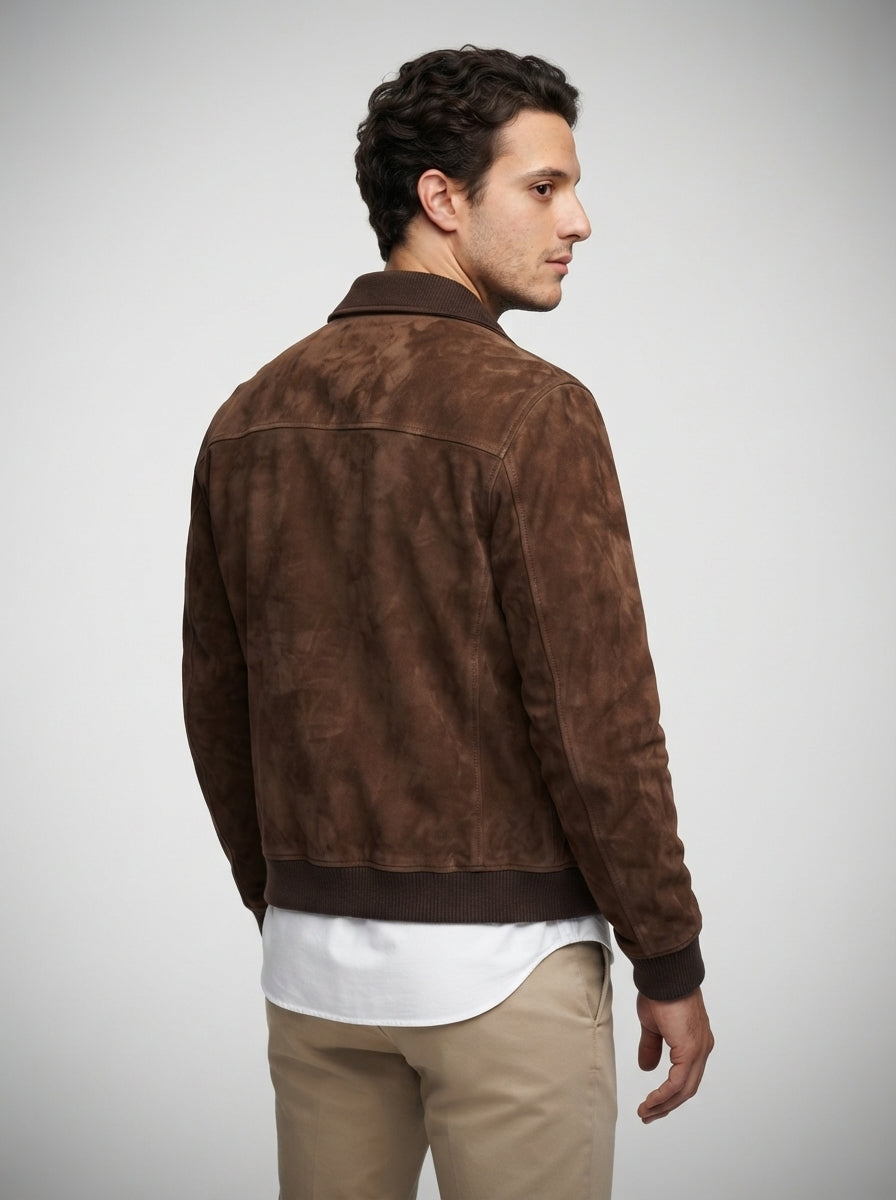 The Kirkstall Bomber Jacket in Brown