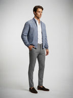 The Marchmont Zip Bomber in Blue