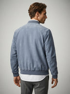 The Marchmont Zip Bomber in Blue