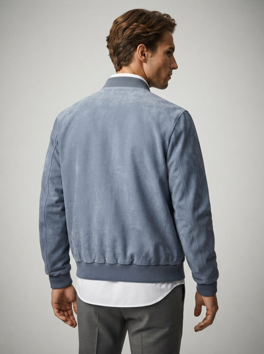 The Marchmont Zip Bomber in Blue