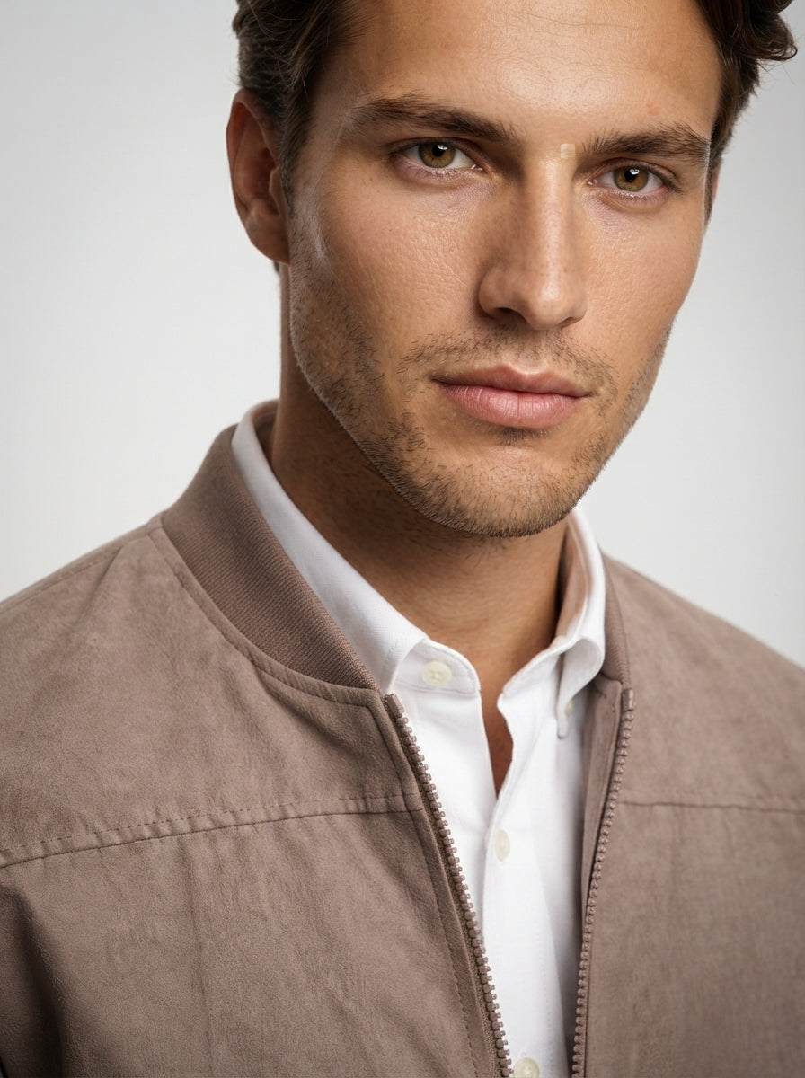 The Marchmont Zip Bomber in Brown