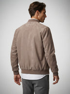 The Marchmont Zip Bomber in Brown