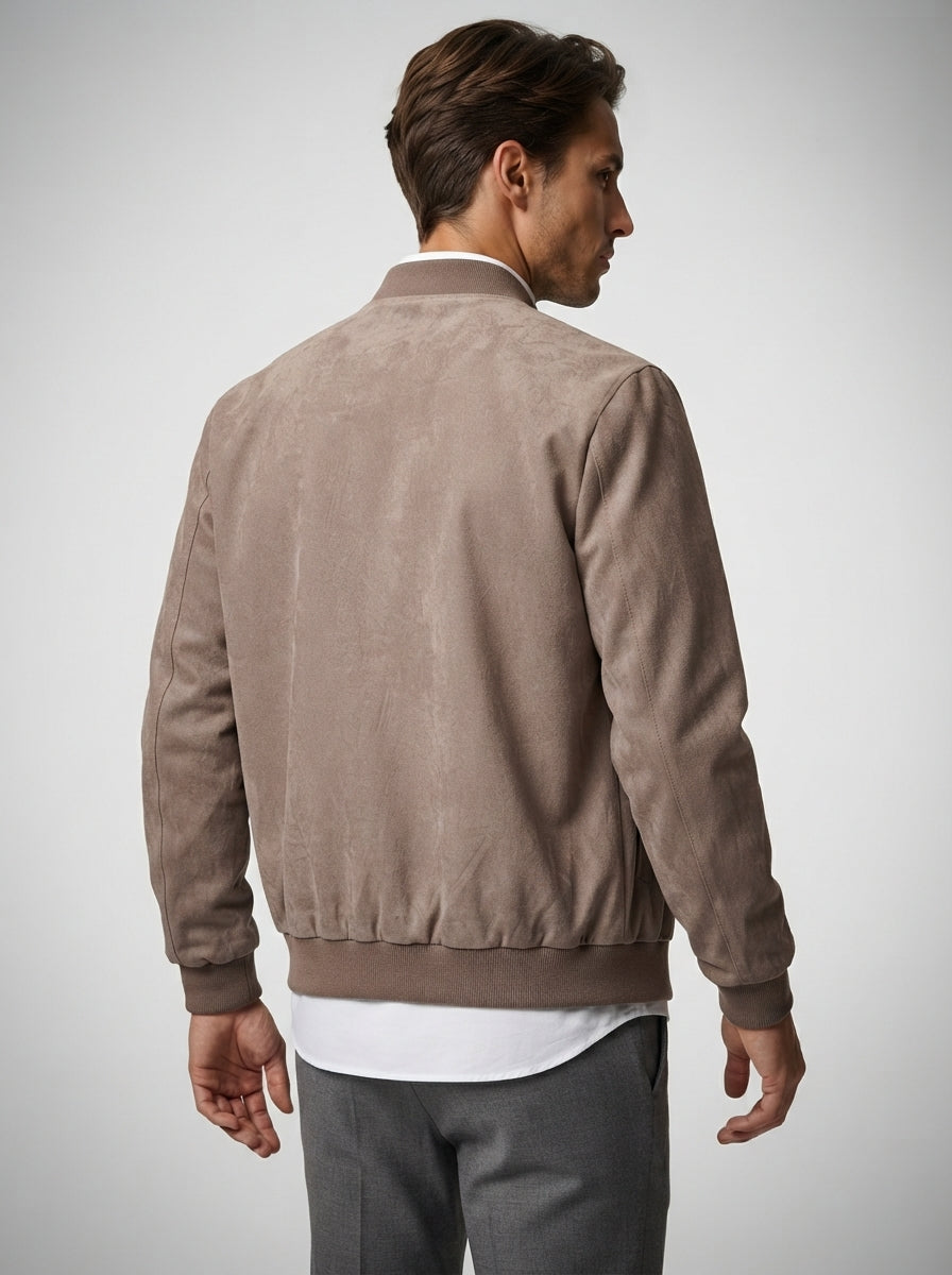 The Marchmont Zip Bomber in Brown