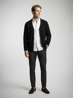 The Radleigh Button Cardigan in Black