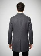 The Bexhill Button Coat in Grey