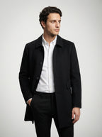 The Bexhill Button Coat in Black