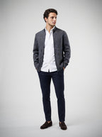 The Grasmere Zip Cardigan in Charcoal