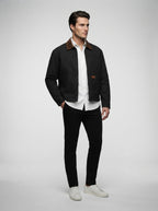 The Farnworth Canvas Jacket in Black