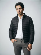 The Ashwell Channel Puffer in Black