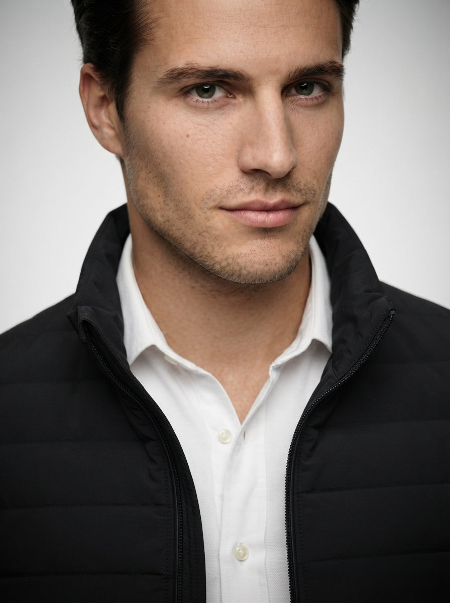 The Farleigh Zip Blouson in Black
