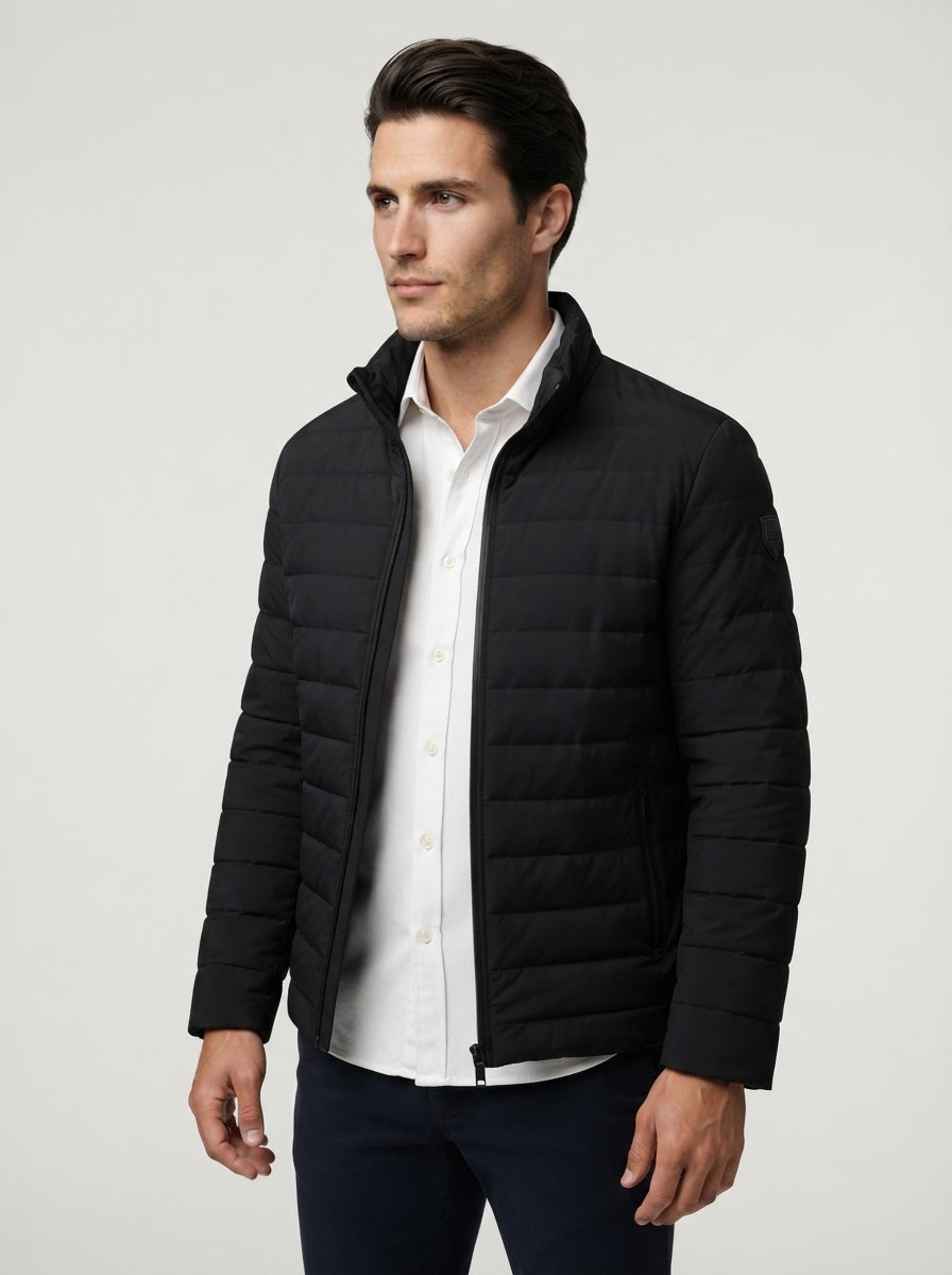The Farleigh Zip Blouson in Black