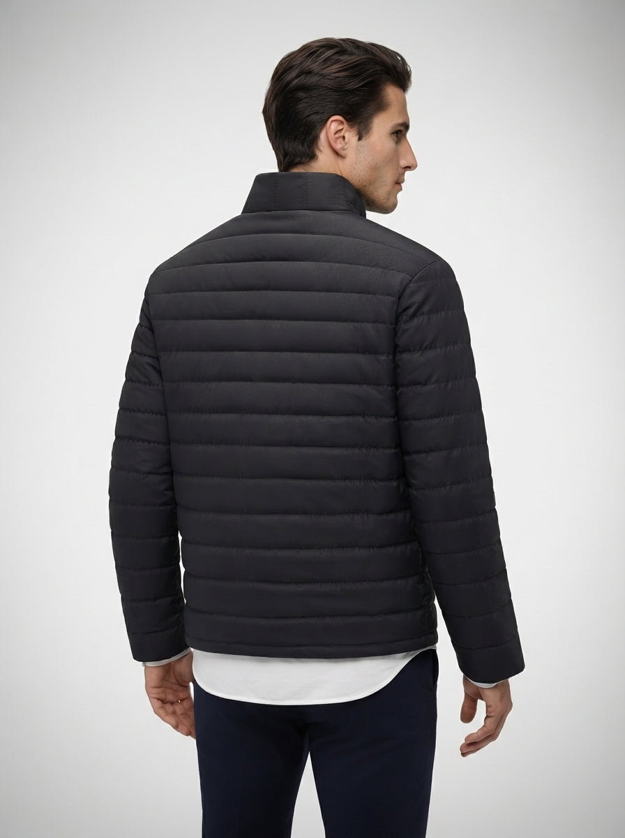 The Farleigh Zip Blouson in Black