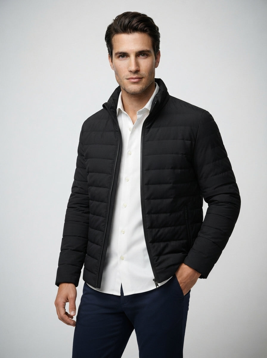 The Farleigh Zip Blouson in Black