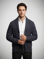 The Ravensworth Shawl Cardigan in Navy