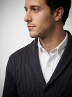 The Ravensworth Shawl Cardigan in Navy
